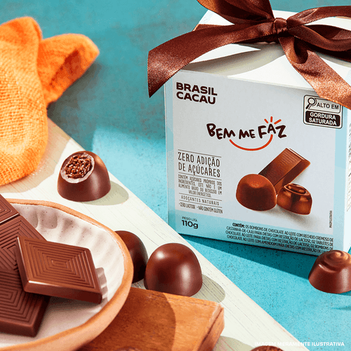 Trufas: Trufas sem Açucar, Zero Lactose | Chocolates Brasil Cacau