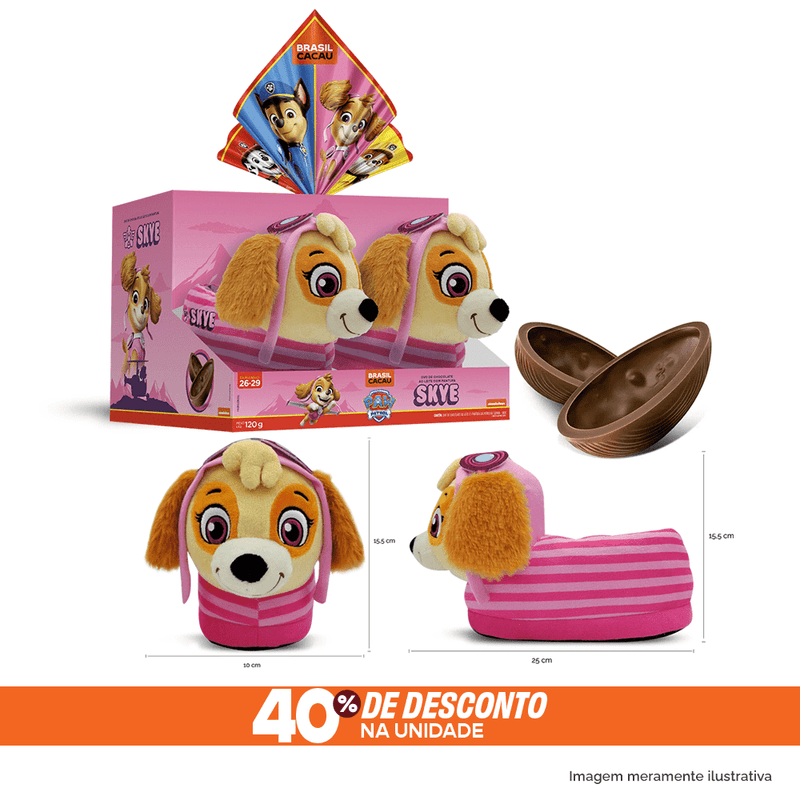 Ovo de Pascoa com Pantufa Skye Patrulha Cani.png