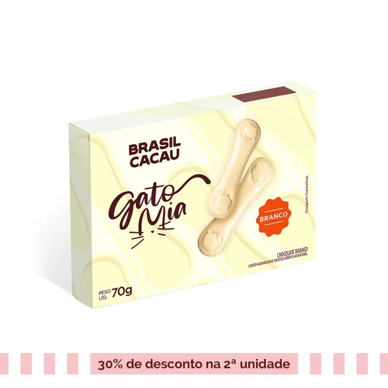 Gato Mia Chocolate Branco 70g